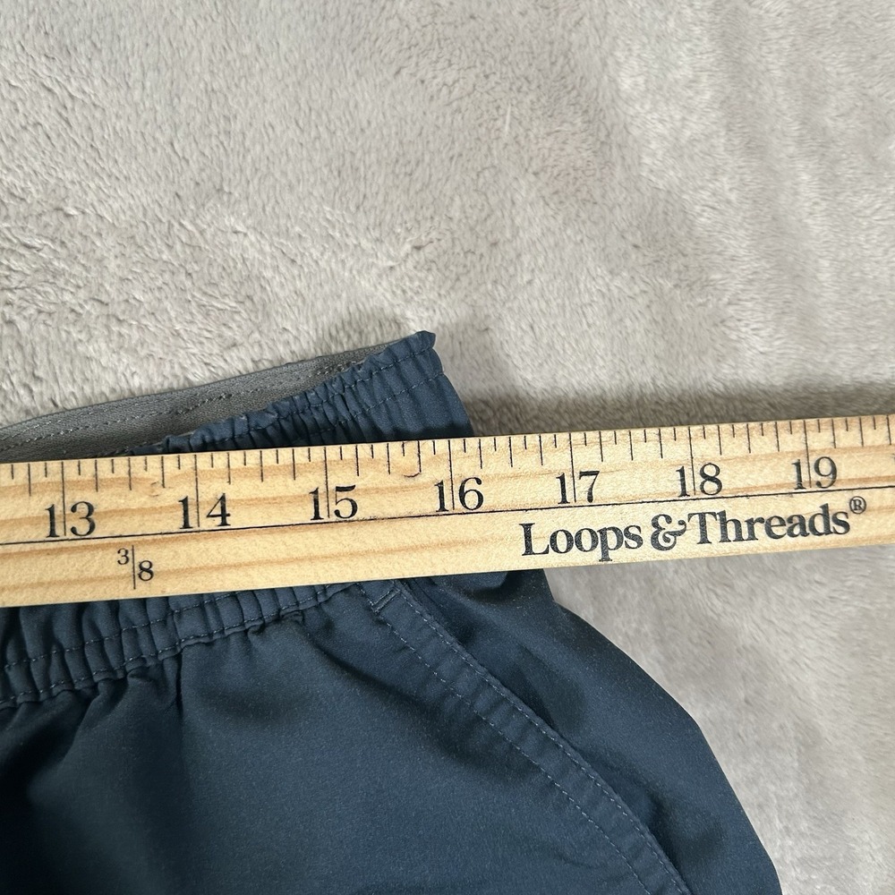 Vuori Trail Shorts 2.0 6" Mens L Blue Gray Striped Lined Athletic Performance - Picture 10 of 15
